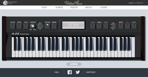 Contact information for oto-motoryzacja.pl - Virtual Piano is a small synthesizer / MIDI player library written for your Browser with GM like timbre map. All timbres are generated by the combinations of Oscillator and Dynamically generated BufferSource …